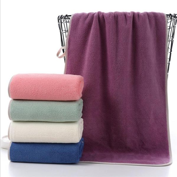 

towel 35*75cm coral fleece absorbent swimming face hand bath bathroom towels microfiber quick -dry