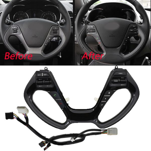

steering wheel switch buttons for kia k3 k3s navigation player cruise control car accessories