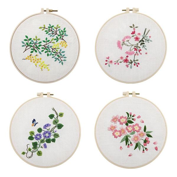 

other arts and crafts diy material kits beginner embroidery stitch kit flower painting non-finished products