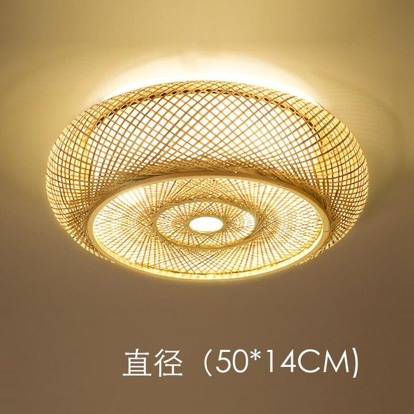 

ceiling lights japanese lantern shaped bamboo art living room decoration bedroom led lamp kitchen decor braided craft shade