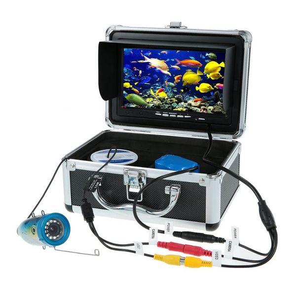 

underwater 12 leds fishing camera with aluminum case protable fish fishder kit ip cameras