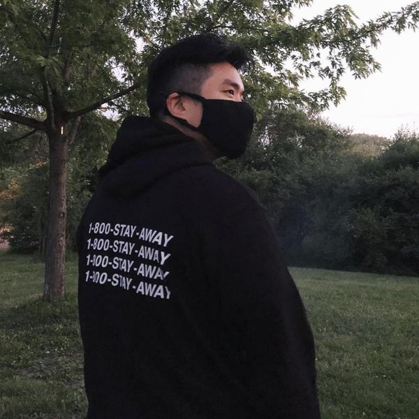 

women's hoodies & sweatshirts 1-800 stay away clothes social distancing women hooded sweatshirt causal back print jumpers winter coat, Black