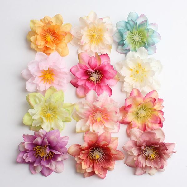 

decorative flowers & wreaths artificial silk peony flower heads for diy christmas wedding wall ornamental flowerpot bridal accessories