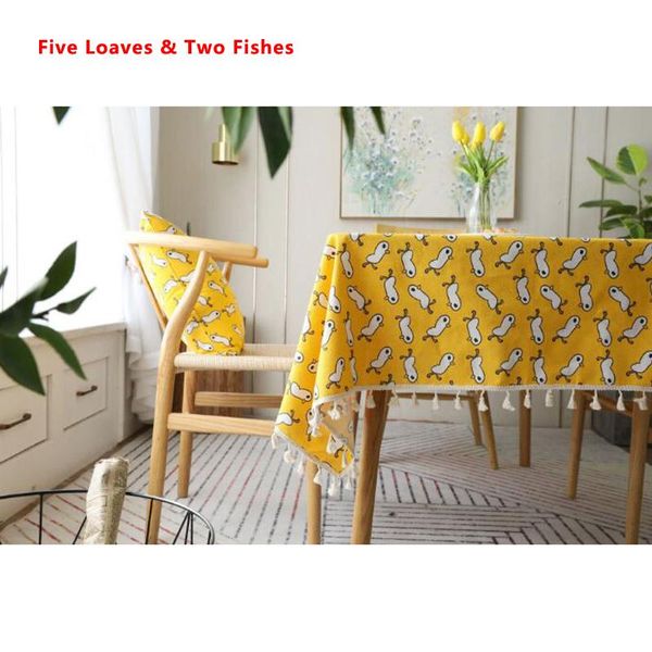 

duckling tassel cotton tablecloth fringe table cloth piano cover towel placemats sofa home textile