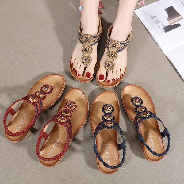 

sandals women 2021 summer outdoor rhinestone beach flip-flop solid fashion gladiator ladies casual shoes, Black