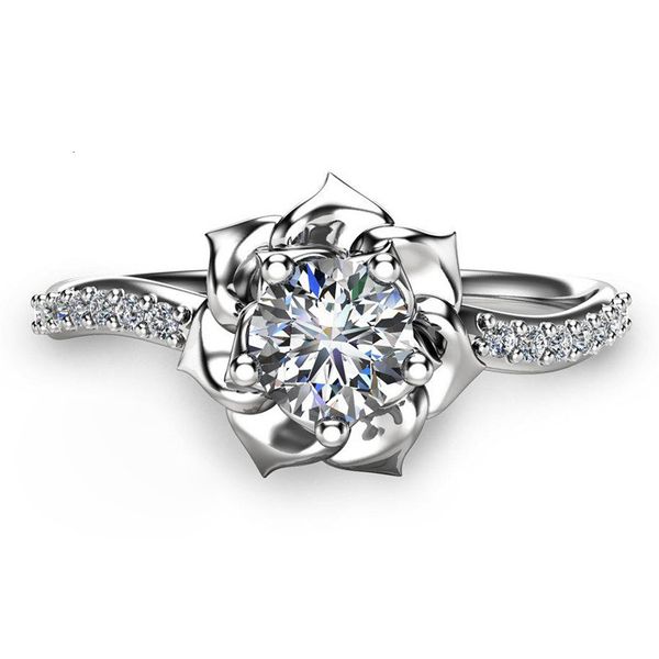 

fashion jewelry ring micro set zircon couple, Silver