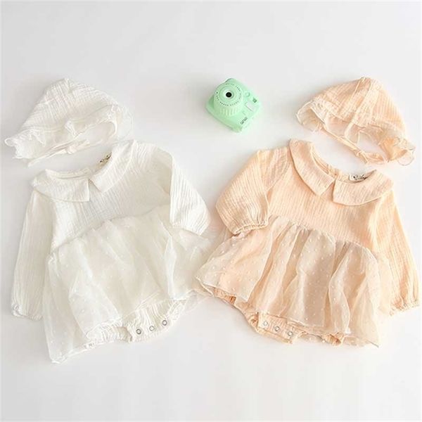 

baby jumpsuit suit autumn born infant rompers + hat more color long sleeve for girl fashion clothes 210521, Blue