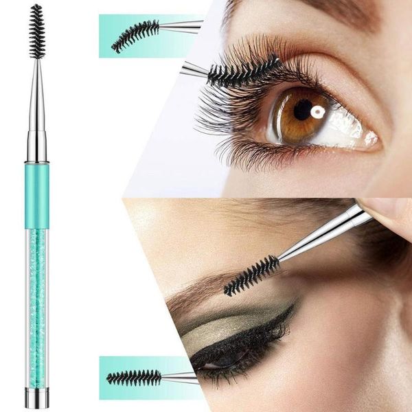 

eyebrow tools & stencils 8 colors makeup tool with beaded eyelash brush curling comb available make up borstels gereedschapp
