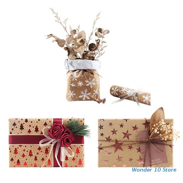 

gift wrap 5 sheets christmas gifts wrapping paper diy present packing kraft wraps