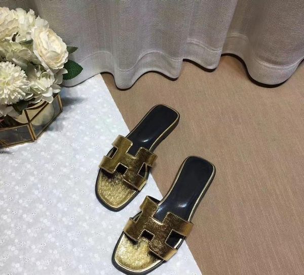 

slippers 2021 summer h fashion joker comfortable sandals beach outdoor leisure women's shoes flat, Black