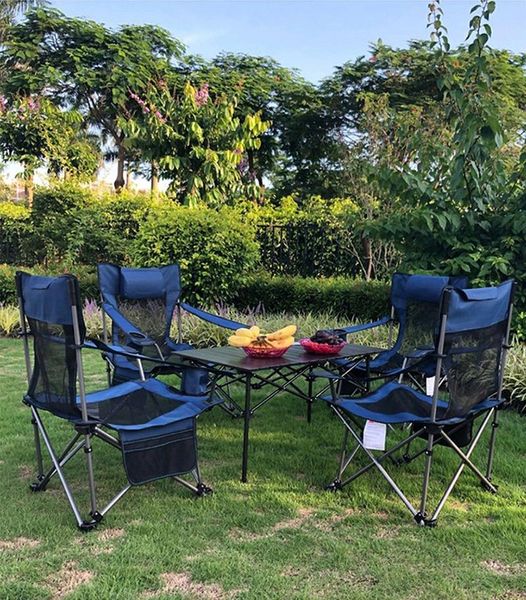 

camp furniture meatl camping folding table portable picnic with carry bag for indoor and outdoor