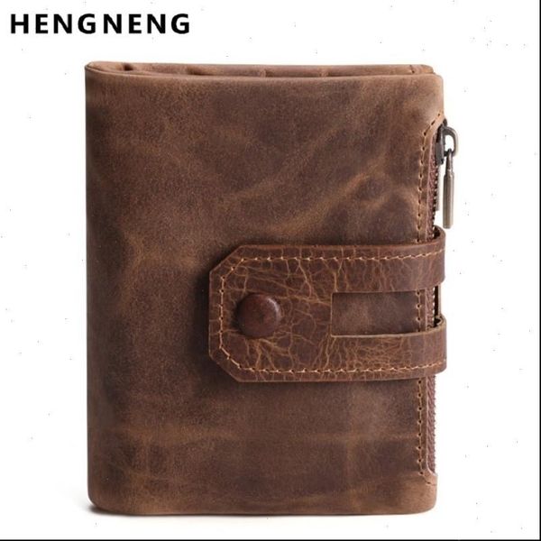 

men wallet genuine cow leather business card holder man coin purse small passport pouch short mini male clutch, Red;black