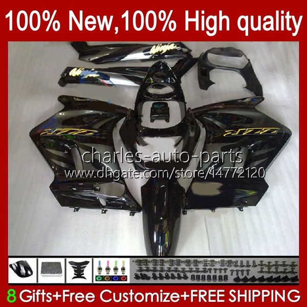 Carrozzeria OEM Per KAWASAKI NINJA corpo nero lucido ZZR-250 54HC.178 ZZR 250 CC 1990 1991 1992 1993 1994 1995 1996 1997 1998 1999 ZZR250 90 91 92 93 94 95 96 97 98 99 Carenatura