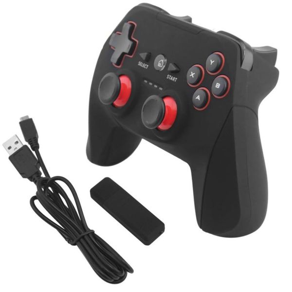 

game controllers & joysticks 2.4g wireless gamepad dual vibration joystick gaming controller for ps3 console pc android supporting x-input/d