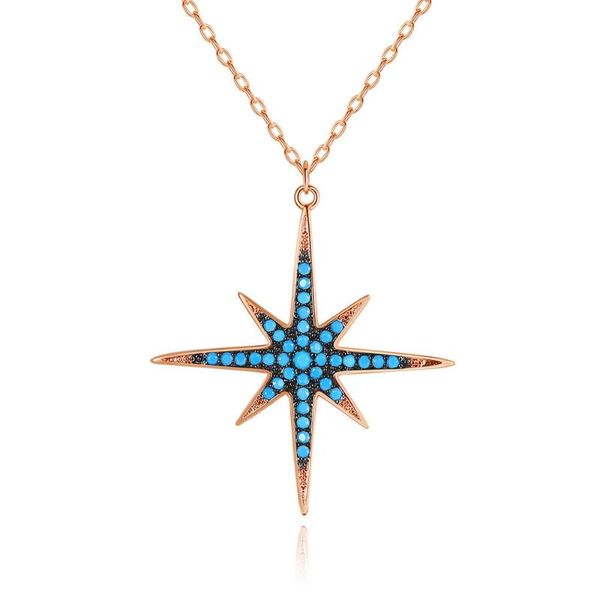 

fashionable star shape pendant & necklaces for women&men chic accessories fashion jewelry colgantes gift chains, Silver