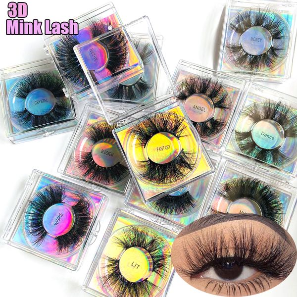 

3d mink dramatic 27mm false eyelashes wispy fluffy long eyelashess extension criss-cross handmade lash makeup beauty tools
