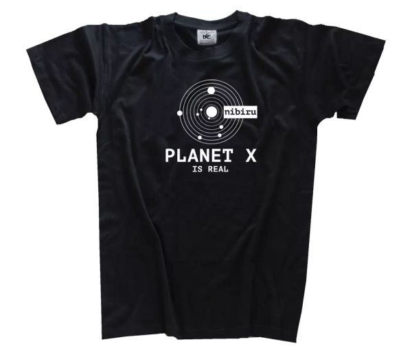 

nibiru planet x is real the zehnte planet conspiracy t-shirt s-3xl, White;black