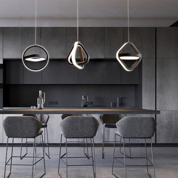

artpad geometry ceiling pendant lamp minimalist dining room industrial decor circle square lighting suspension bedroom led lamps
