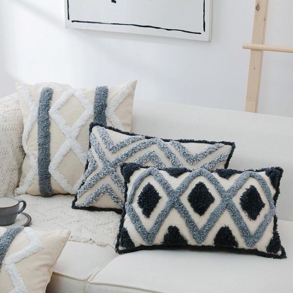 

cushion/decorative pillow simple cushion cover grey 45x45cm/30x50cm diamond style home decoration for sofa bed chair living room