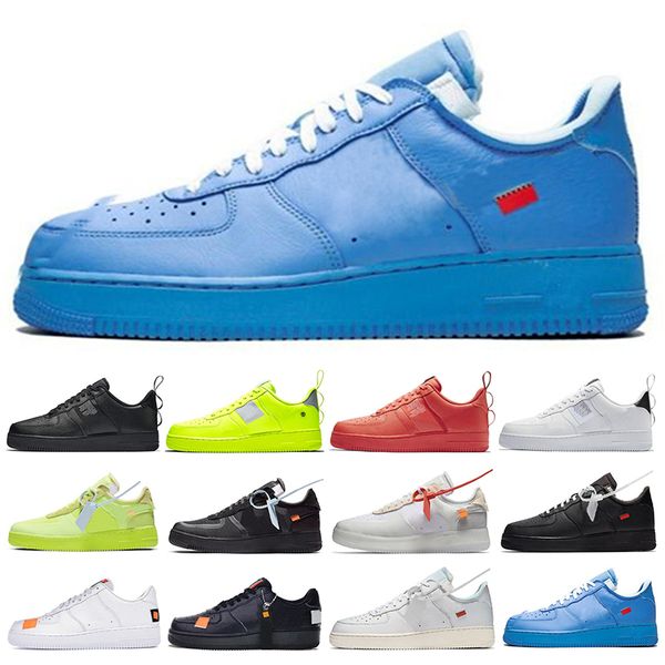 

2021 design shoes off 1 black white dunk forc volt women mens one sports bound size skateboarding low cut trainers sneakers, White;red