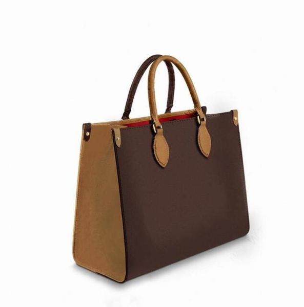 

2021 classic brand leather large capacity handbags luxury designers bags fashion women brown shopping bag luxury a