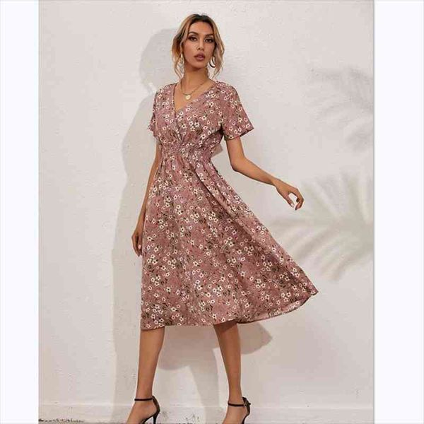 

spring bohemian floral dress women casual v neck tassel bandage print dress ladies high waist summer dresses vestidos, Black;gray