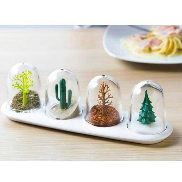 

storage bottles & jars spice jar seasoning pot salt box tree animal design kitchen shakers