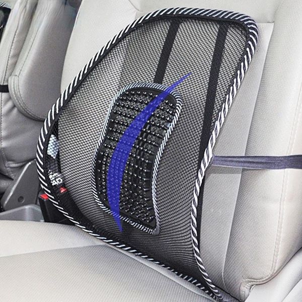 

seat cushions car office chair massage back lumbar support mesh ventilate cushion pad black for driver