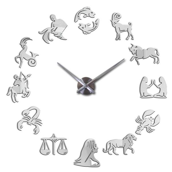 

wall clocks creative clock horloge 3d diy acrylic mirror stickers home decoration living room quartz needle