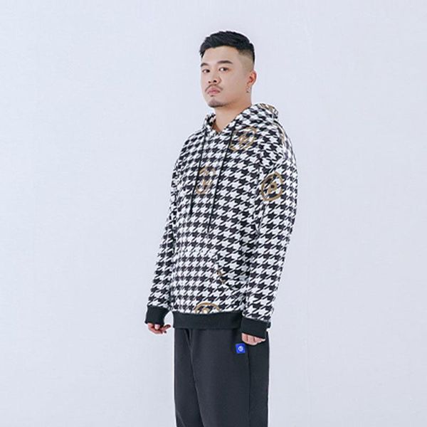 

men's hoodies & sweatshirts waynexzavier 2021 autumn oversized hoodie fashion striped loose hip hop printed pullovers clothing, Black