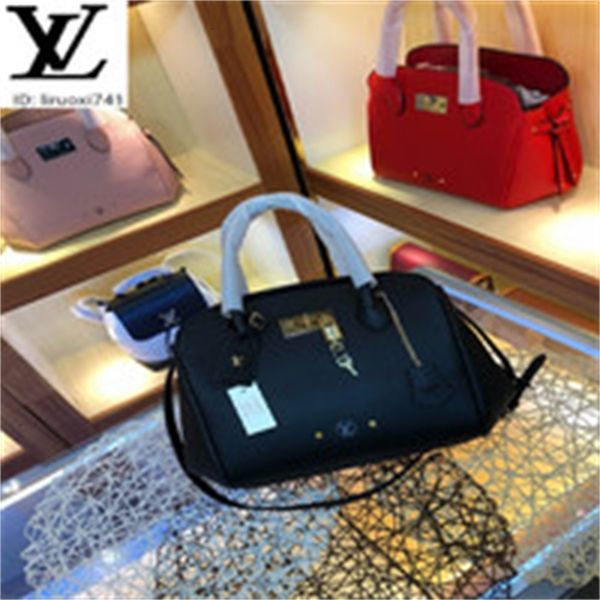 

brand designer luxury jjd8 m54348 lady style lock handbag black women handbags iconic bags handles shoulder bags totes cross body bag cl, Red;black