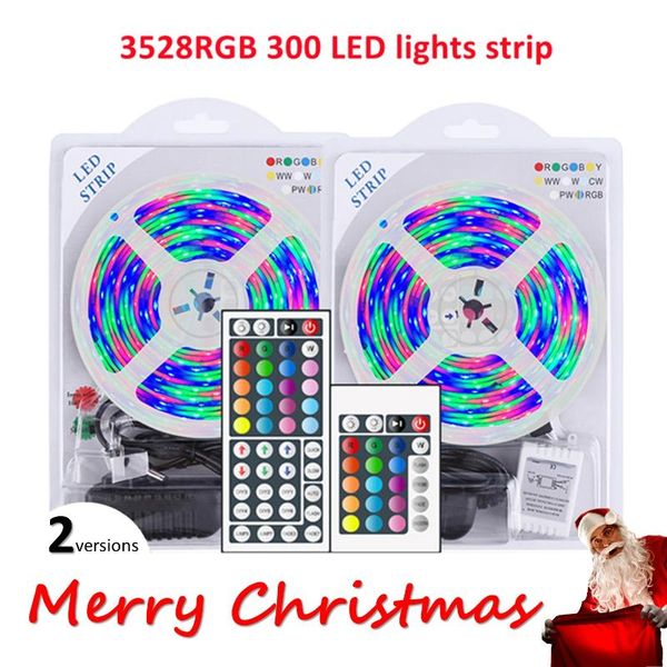 

strips 3528rgb led 5m light strip festoon wedding christmas tree year's decor room fairy lights decoration bedroom