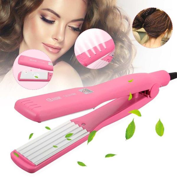 

ceramic hair curler irons care styling tools thermostat wave corn curly roller curling iron style tool with bag1, Black