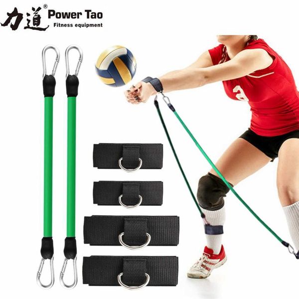 

cross border direct supply latex chest expander volleyball training belt juggling stretching leg resistance bands accessories