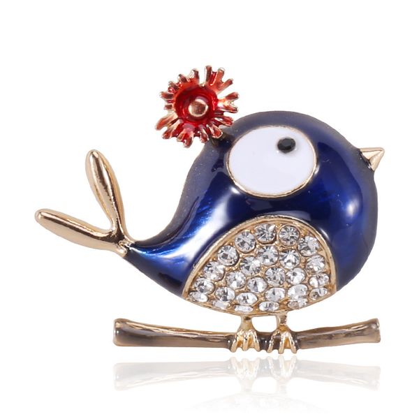 

factory new alloy oil dripping bird brooch christmas