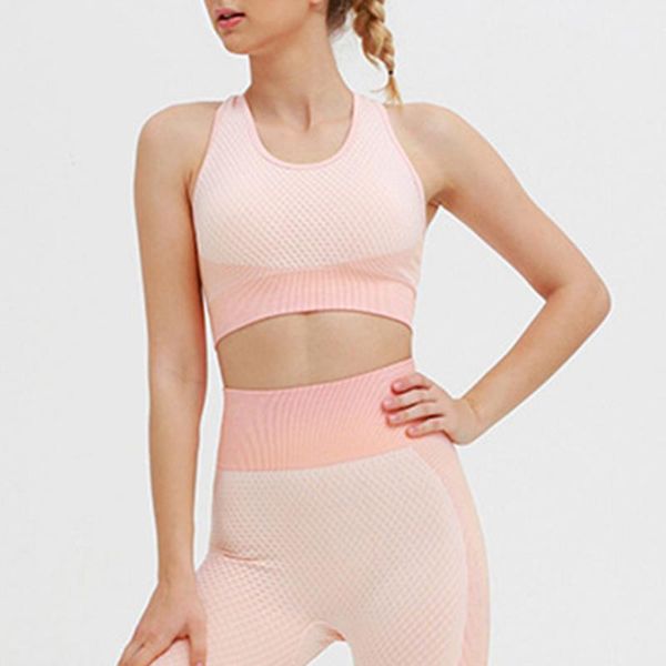 

women seamless sport bra fitness running bralette no wire cup vest gym clothing, White;black