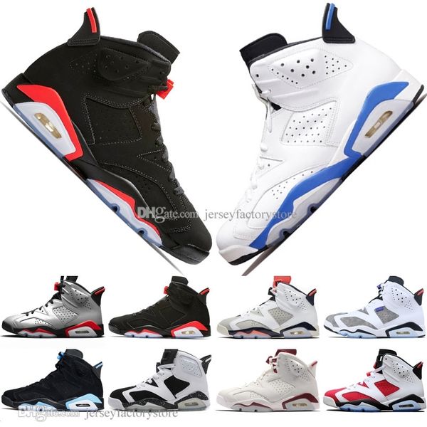 

infrared bred vi 6 6s mens basketball shoes 3m reflective maroon alternate hare olympic men sports sneakers 11s 1s 4 trainers size 7-13