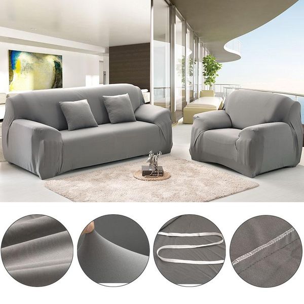 

chair covers sofa cover for living room modern elastic solid color sectional corner slipcover couch 1/2/3/4 seater
