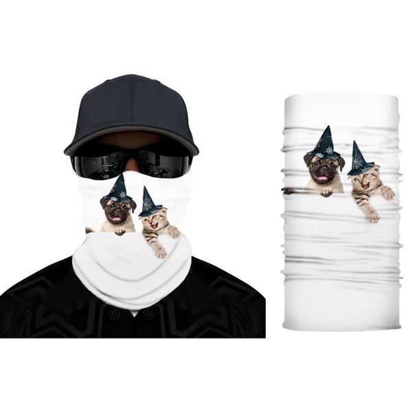 

riding cat mask digital 3d printed headscarf magic men and women fishing sunscreen