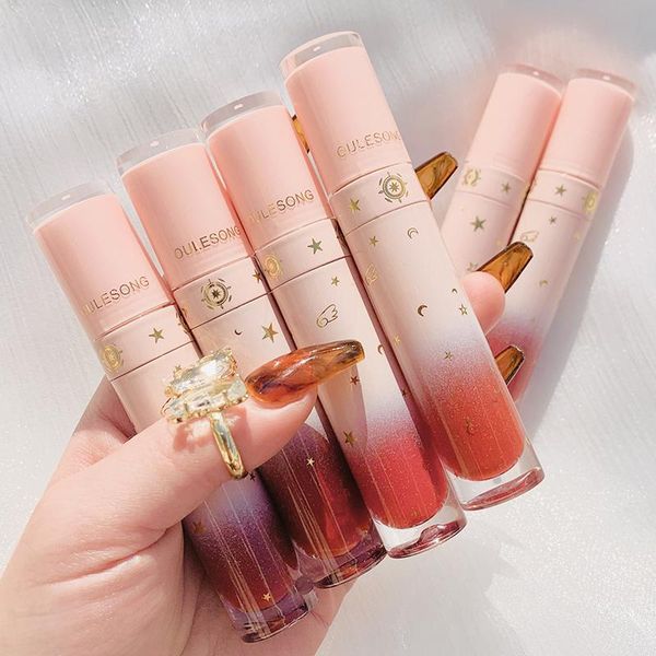 

lip gloss 1 pcs glaze velvet matte lipstick long lasting moisturizing not easy to stain cup makeup tint cosmetic tslm1