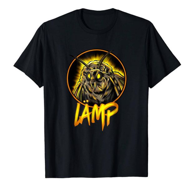 

r1 moth meme moth lamp black t-shirt, White;black