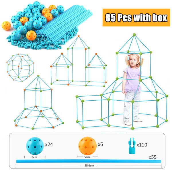 

diy fort building kit fort construction set castles tunnels tents kit 3d play house building toys for boys girls birthday gift