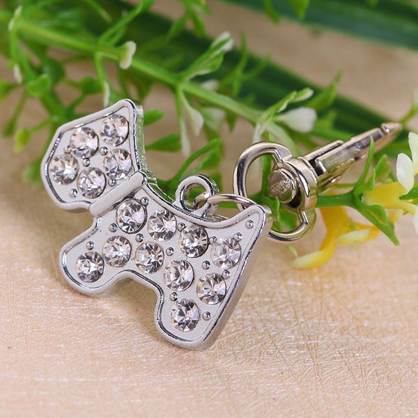 

pet dog id teddy bear diamond tag pet jewelry