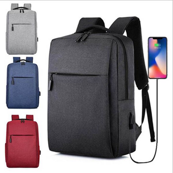 Homens mulheres moda negócios laptop mochila bolsa USB carregando grande capacidade simples travelbag jovem crianças crianças esportes esportes yoga ginásio exercício mochilas wll917
