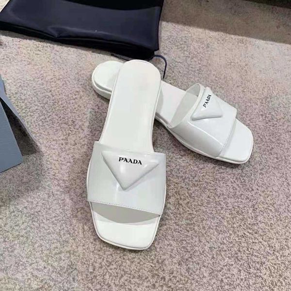 

p sandals triangle women shoes flat bottomed flip flops beach zlh, Black