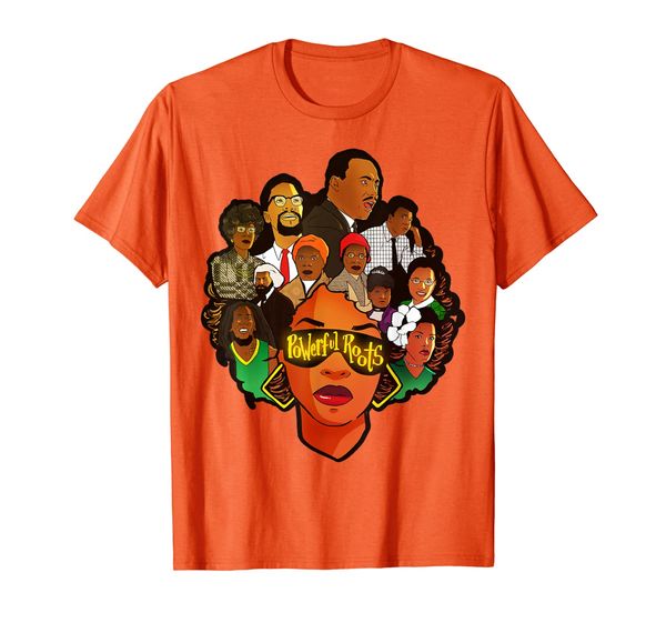 

powerful roots black history month i love my roots t-shirt, White;black