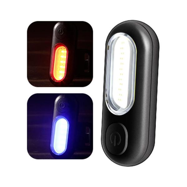 

bike lights cob led bicycle lamp usb rechargeable 5 modes mtb road taillight safety helmet backpacks warning light cycling equipment