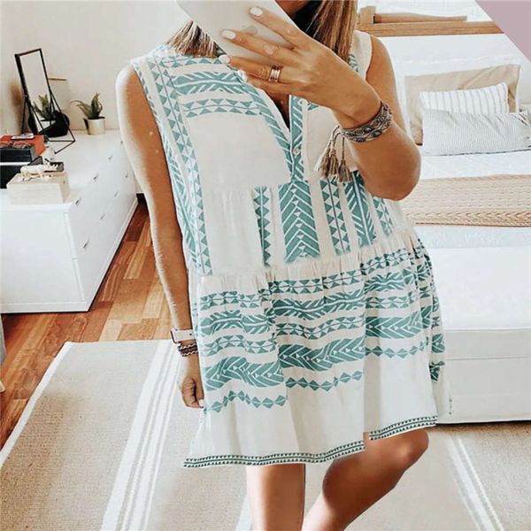

summer selling women's print sleeveless dress, Black;gray