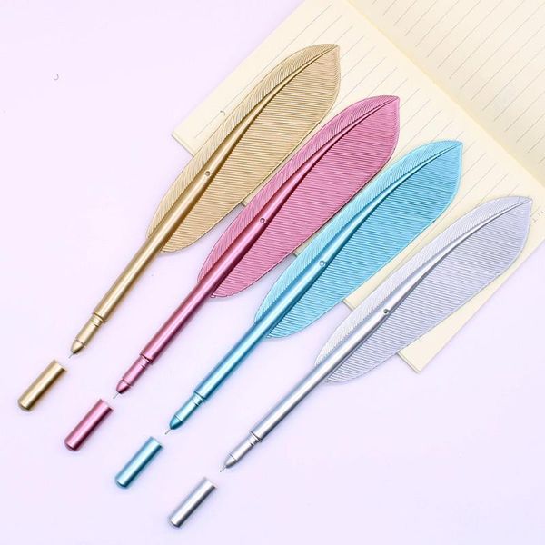 

gel pens 2pcs feather 0.5mm creative kawaii cute neutral pen ink gift school office supplies stationery