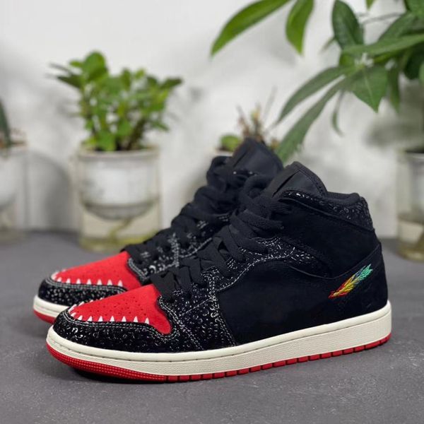 

2021artist23 wholesale new 1 i high men basketball shoes og green pine white purple court 1s sneakers sports outdoor trainers size us7-13